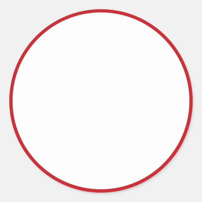Bocaux à épices rouge bordé blanc rond autocollant (Devant)