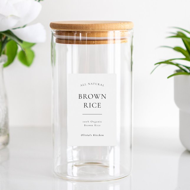 Bocaux Étiquette de nourriture pour garde-manger moderne (Créateur téléchargé)