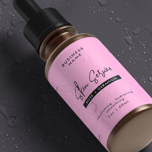 Bocaux Étiquette imperméable tendance rose 2 OZ pour bout