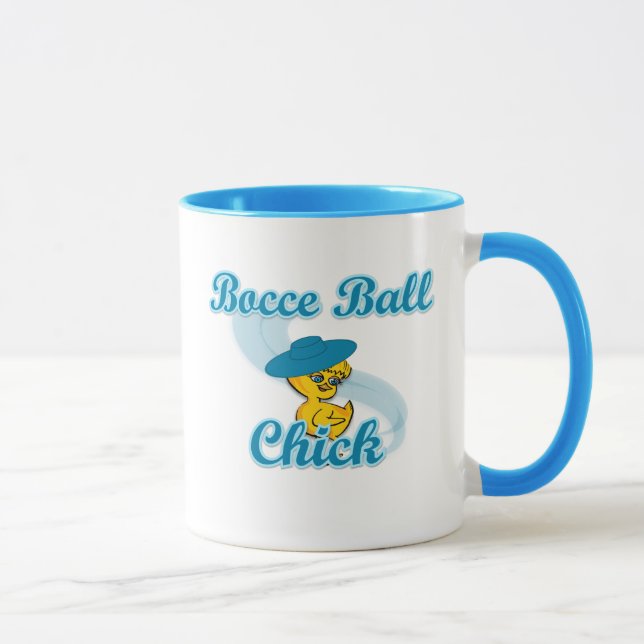 Bocce Ball Chick #3 Tasse (Rechts)