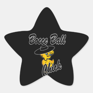Bocce Ball Chick #4 Stern-Aufkleber