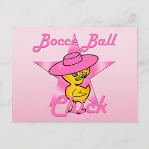 Bocce Ball Chick #8 Postkarte