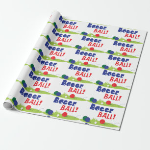 Bocce-Ball Geschenkpapier