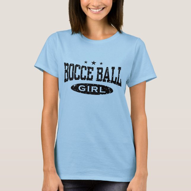 Bocce Ball Girl T-Shirt (Vorderseite)