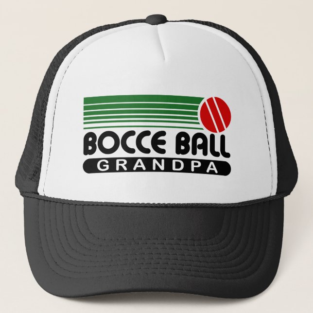 Bocce Ball Grandpa Truckerkappe (Vorderseite)