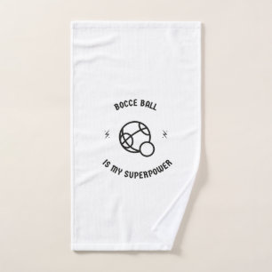Bocce Ball ist meine Supermacht Handtuch