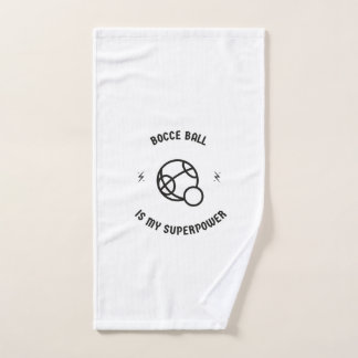Bocce Ball ist meine Supermacht Handtuch