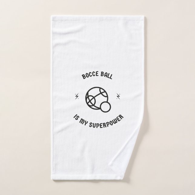 Bocce Ball ist meine Supermacht Handtuch (Handtuch)