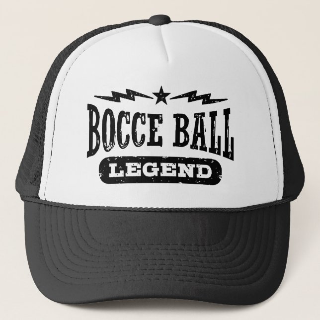 Bocce Ball Legende Truckerkappe (Vorderseite)