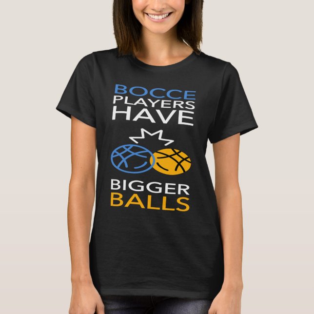 Bocce Ball Player Bowling  1 T-Shirt (Vorderseite)