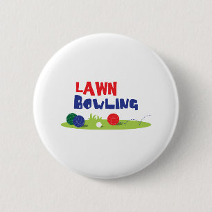 Bocce-Ball-Rasen-Bowling Button