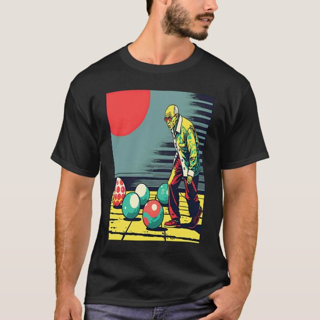 Bocce Ball Retirement Appreciation Pop Bocce Ball  T-Shirt (Vorderseite)