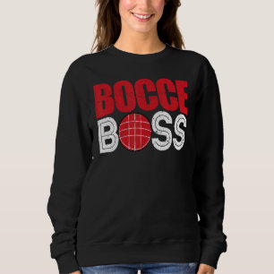 Bocce-Ball-Spieler Spieler Bocce-Chef Sweatshirt