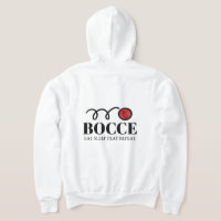 Bocce Ball Sport Zipped Hoodie für Spieler und Fan
