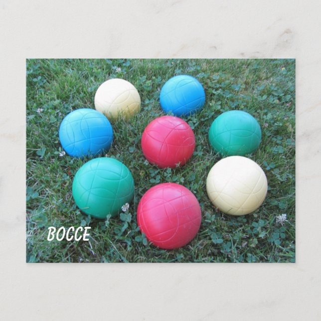 Bocce Balls Postkarte (Vorderseite)