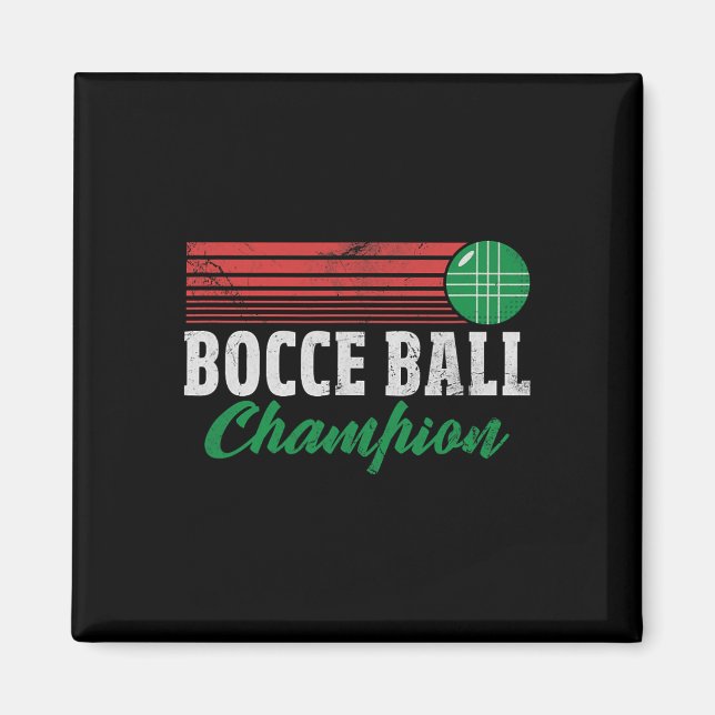 Bocce Byll Champion Italian Bocci Player Champ Dis Magnet (Vorne)