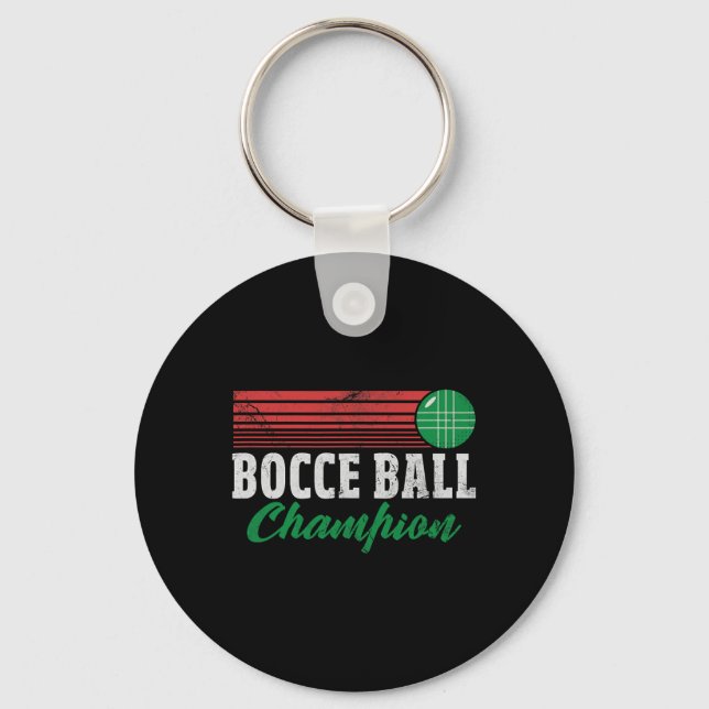 Bocce Byll Champion Italian Bocci Player Champ Dis Schlüsselanhänger (Vorderseite)