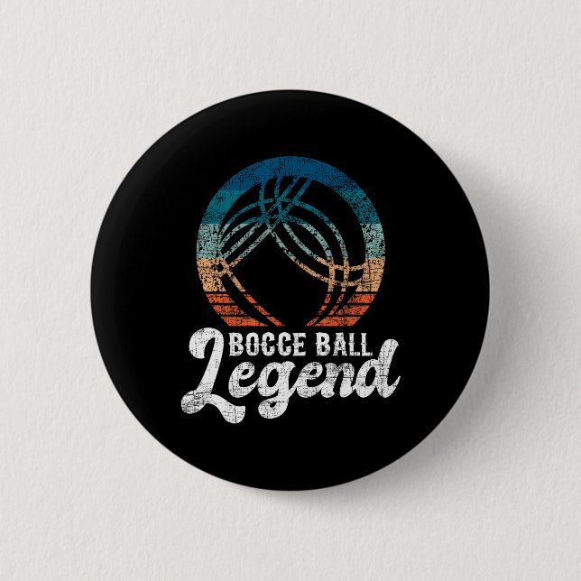 Bocce Byll Legend - Rasenbowling-Spiel Boule Byll  Button (Vorderseite)