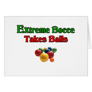 Bocce extrême prend des boules