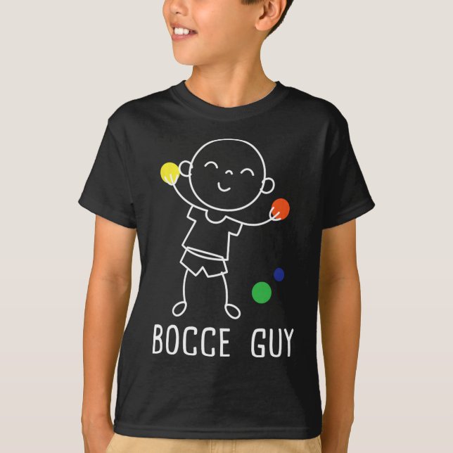 Bocce Guy - Lawn Bowling Byll Game Enthusiast Boul T-Shirt (Vorderseite)