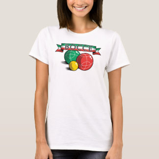 Bocce in der Fahne T-Shirt