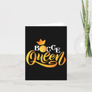 Bocce Queen - Lawn Bowling Game Boule Byll Game En Karte