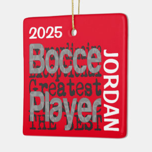 Bocce-Spieler Extraordinaire CUSTOM Keramikornament