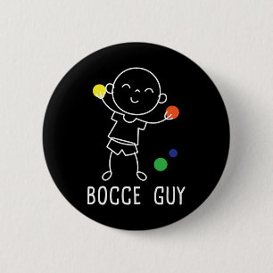 Bocce-Typ - Rasenbowling Byll Game Enthusiast Boul Button