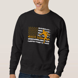 Bocce Vater USA Flag Bocce Players für Sport Bocc Sweatshirt