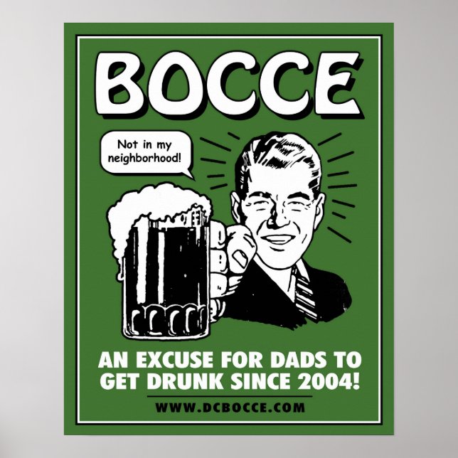 Bocce Vaters Poster - Grün (Vorne)