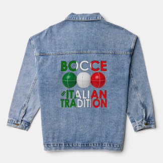 Boccia eine italienische Tradition Jeansjacke