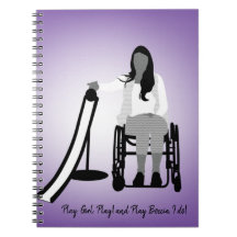 Boccia Girl mit Ramp Notebook