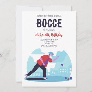 Boccia-Kugel Einladung