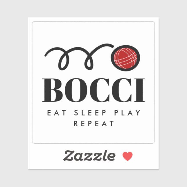 Bocciaspielsticker für Bocci-Liebhaber Aufkleber (Blatt)