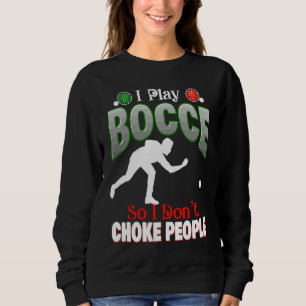 Boccie-Ball-König oder -Königin Erwachsene-Rasen-B Sweatshirt