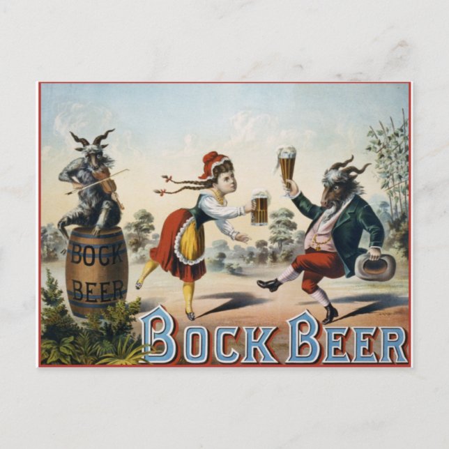 Bock Beer Postkarte (Vorderseite)