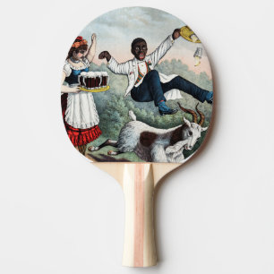 Bock, Bierwerbungsplakat auf lager, 1889 Tischtennis Schläger