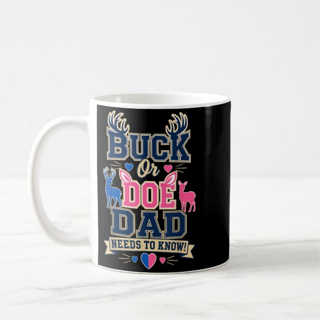 Bock oder Hirsch-Daddy muss wissen Geschlecht Enth Kaffeetasse (Links)