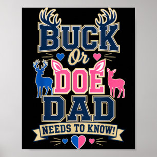Bock oder Hirsch-Daddy muss wissen Geschlecht Enth Poster