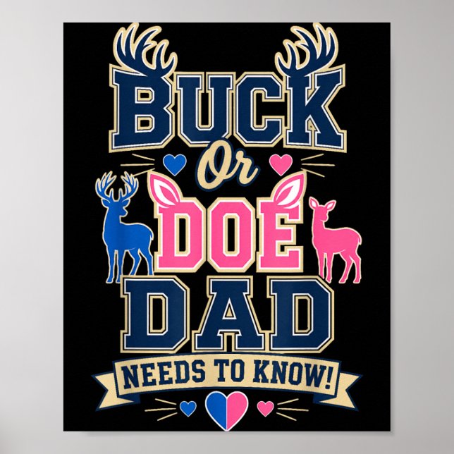 Bock oder Hirsch-Daddy muss wissen Geschlecht Enth Poster (Vorne)