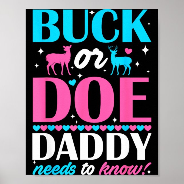 Bock oder Hirsch-Daddy muss wissen, wer das Geschl Poster (Vorne)
