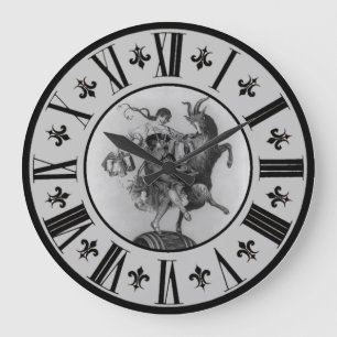 Bockbier-Barmaid und Ziegendanz ~ * ~ Große Wanduhr