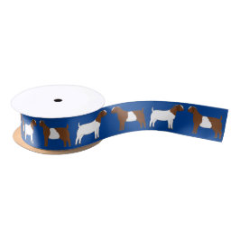 Bockziegenblauer Hof Satinband