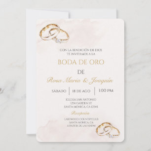 Boda de oro editierbar einladung