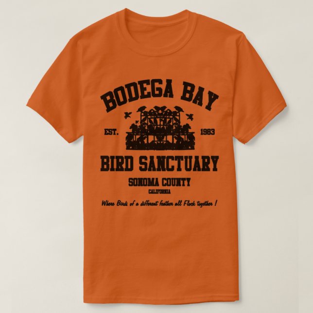 BODEGA BAY BIRD SANCTUARY T-Shirt (Design vorne)