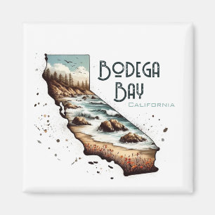 Bodega Bay California Souvenir-Geschenk Magnet