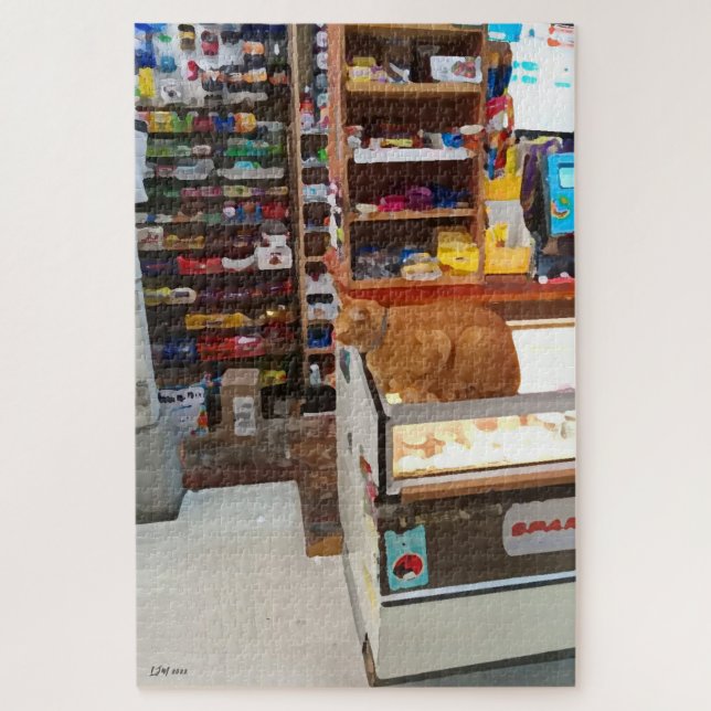 Bodega Cat Poster Jigsaw Puzzle (Vertikal)
