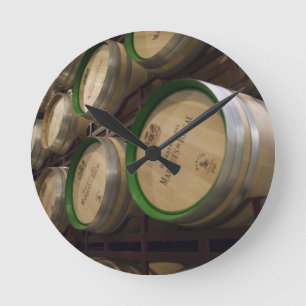 Bodega Marques de Riscal winery, wine cellar Runde Wanduhr