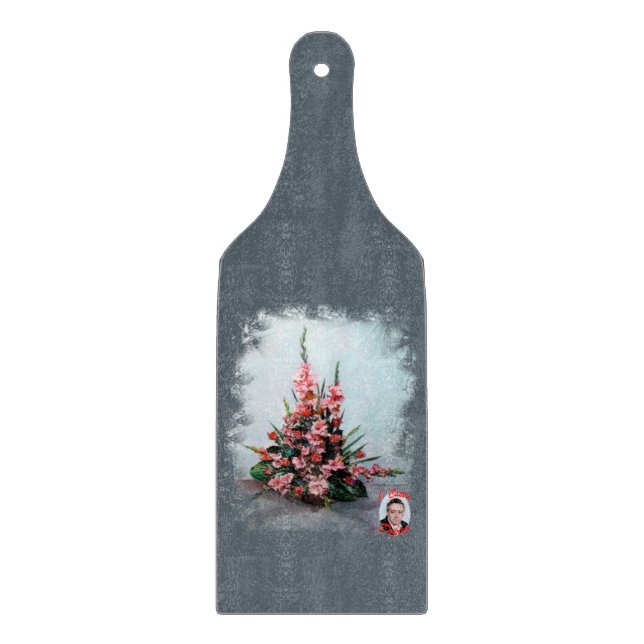 Bodegón de flores/Stillleben von Blume Schneidebrett (Vorderseite)
