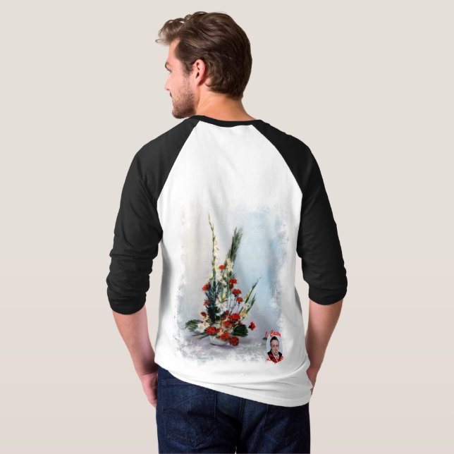 Bodegón de flores T-Shirt (Schwarz voll)